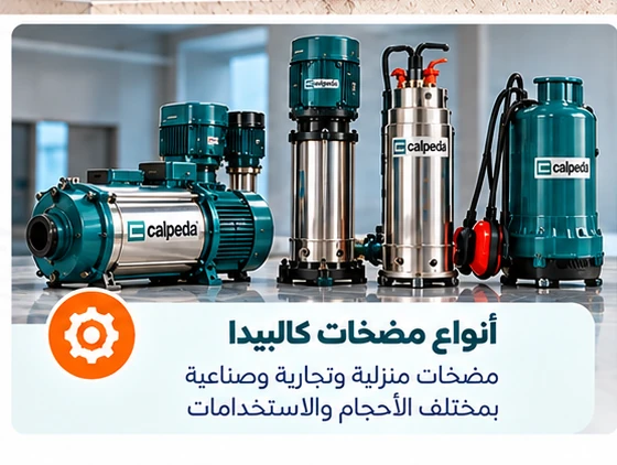 أنواع مضخات كالبيدا للمياه في الكويت