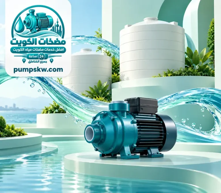 تصميم يوضح مضخة غاطسة لنقل المياه من الجورة